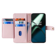 Откидной чехол для OnePlus 12 5G, Wallet Zipper Pocket, розовый