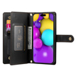 Откидной чехол для iPhone 16 Plus, Wallet Zipper Pocket, чёрный