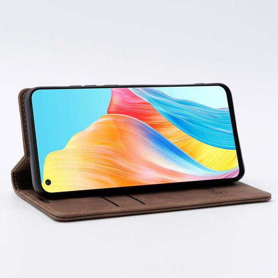 Чохол для Oppo A78 4G, ERBORD Vintage, гаманець з клапаном, кава