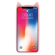 Кейс 3D KOT для iPhone X / XS, Pink