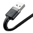 BASEUS Cafule Кабель Lightning 2.4A 0.5M - Black/Red