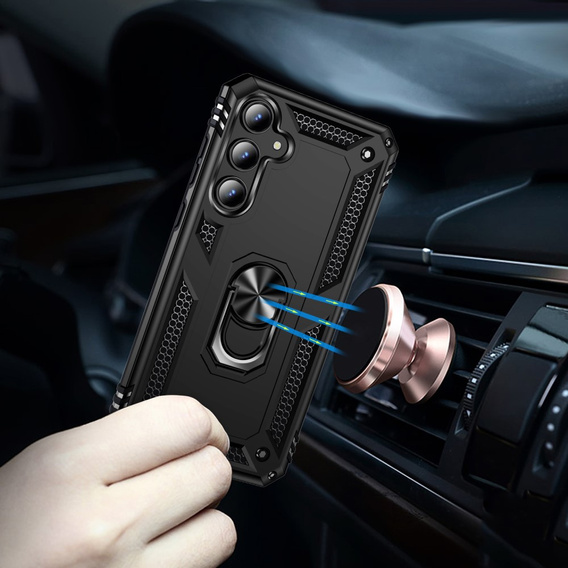 Бронированный Чехол до Samsung Galaxy A55 5G, Nox Case Ring, чёрный