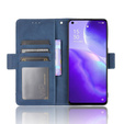 Откидной чехол для Oppo Reno 5 5G, Card Slot, синий