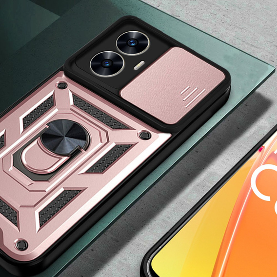 Чохол NOX Camera Slide Realme C55, CamShield Slide, рожевий rose gold