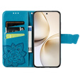Откидной чехол для Realme 14 Pro 5G, Butterfly, синий