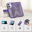 Откидной чехол для Xiaomi Redmi 15C 4G/LTE, Butterfly, фиолетовый