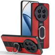 Чехол для Realme 12 Pro 5G / 12 Pro+ 5G, Leather Kickstand Ring, красный