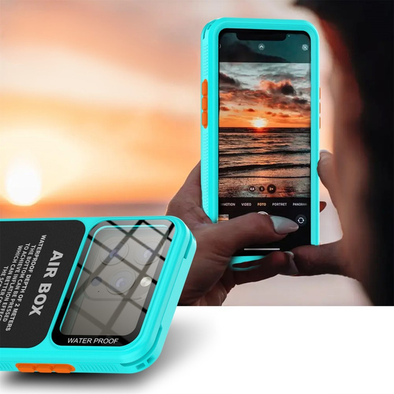 Водонепроникний чохол IP68 для iPhone 15 Pro, SHELLBOX Air Box, м'яти