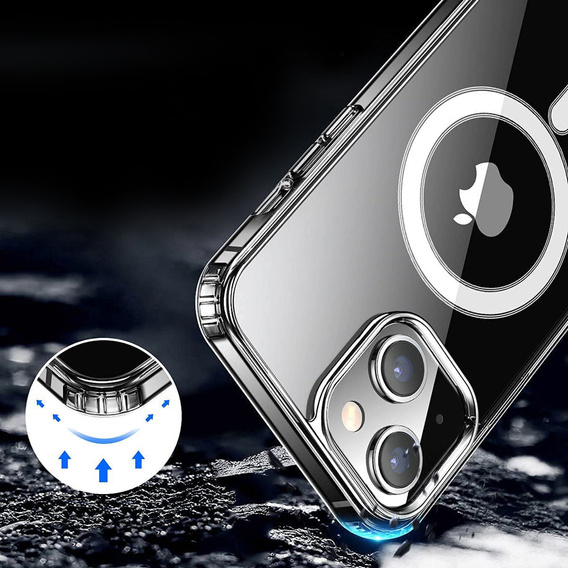 Чoхол до iPhone 13, ERBORD Hybrid MagSafe Case, м'яти