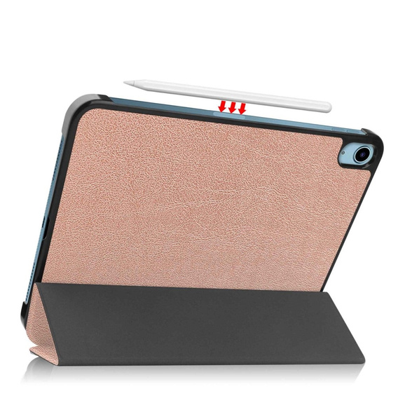 Чохол для iPad 10.9 2022 10 Gen, Smartcase з місцем для стилуса, рожевий