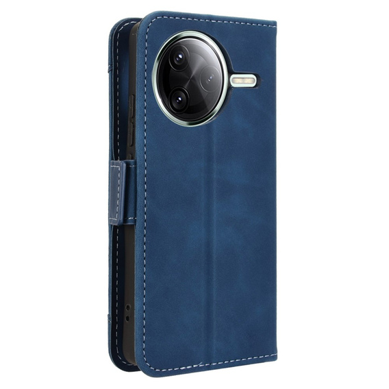 Откидной чехол для Xiaomi Poco F7 Pro, Card Slot, темно-синий
