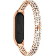 Браслет Rhinestone Decor до Xiaomi Mi Band 5 - Gold