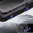Водонепроникний чохол IP68 для iPhone 16 Pro, SHELLBOX MagSafe, чорний