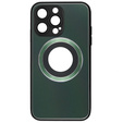 Чехол до MagSafe до iPhone 14 Pro, Hole for Apple Logo, зелёный