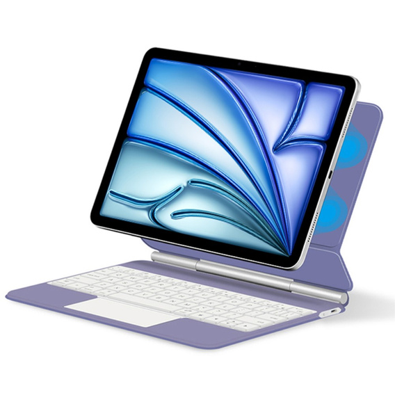 Чехол-клавиатура для iPad Air 11" 2024, Magnetic Keyboard Touchpad, фиолетовый