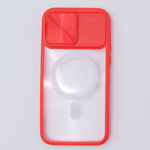 Чехол до iPhone 15 Pro Max, Slide Camera Magsafe, красный