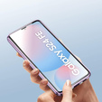 Чехол для Samsung Galaxy S24 FE, Magnetic Dual Glass, фиолетовый