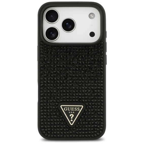 Чехол GUESS Rhinestone Triangle Logo для iPhone 17 Pro