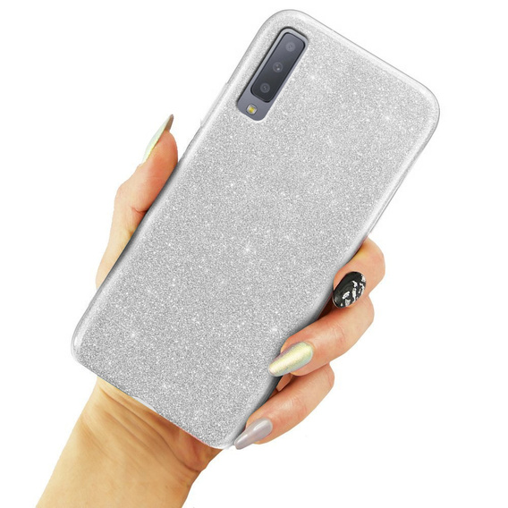 Чoхол Glitter Case до Samsung Galaxy A7 2018, Silver
