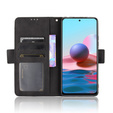 Футляр з клапаном для Xiaomi Redmi Note 10 Pro, Card Slot, чорний