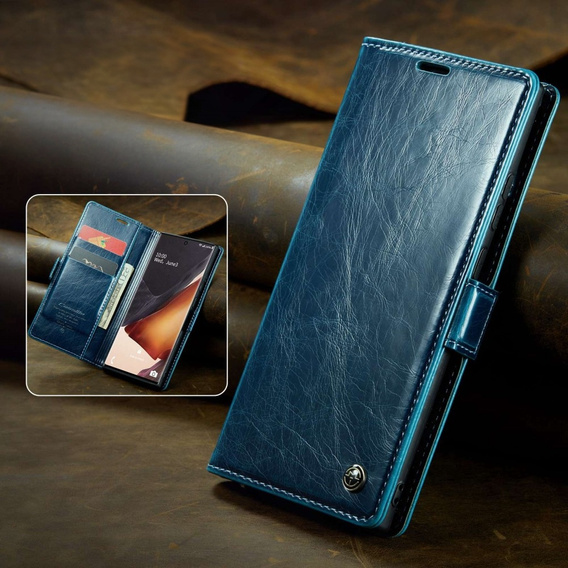 Флип-кейс CASEME для Samsung Galaxy Note 20 Ultra, Waxy Textured, синий