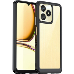 Чoхол до Realme C51, Fusion Hybrid, прозорий / чорний