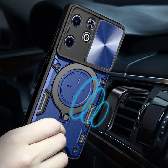 Бронированный чехол для Infinix Hot 40i, CamShield Slide, синий