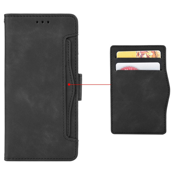 Футляр з клапаном для Realme GT 7 Pro, Card Slot, чорний