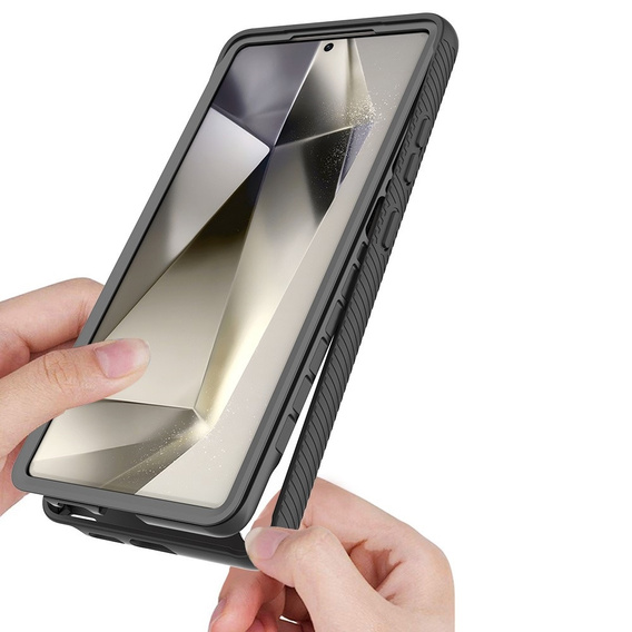Чoхол Shockproof до Samsung Galaxy S25 Ultra, із захисним екраном, чорний