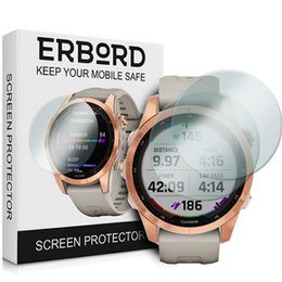 Захисне скло 2х Erbord для дисплею смарт годинника Garmin Fenix 7S