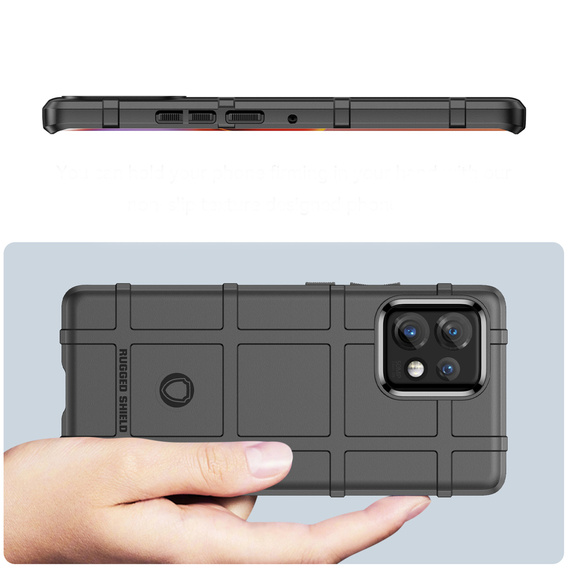 Чехол до Motorola Edge 40 Pro, Rugged Shield, чёрный