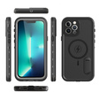 Водонепроницаемый чехол для iPhone 13 Pro Max, Redpepper, для MagSafe, чёрный
