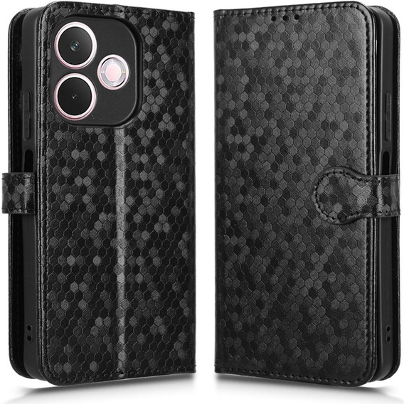 Флип-кейс для Oppo A5 Pro 5G, Wallet Rhombus, чёрный