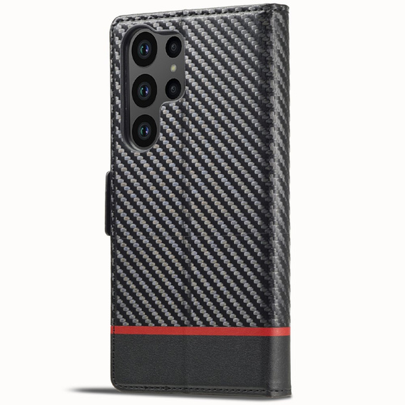 Чехол-накладка для Samsung Galaxy S25 Ultra, Carbon LC.IMEEKE, чёрный