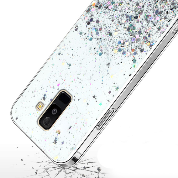 Чoхол до Samsung Galaxy A6 Plus 2018, Glittery, прозорий