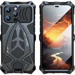 Чохол LUPHIE 360' з загартованим склом для iPhone 15 Plus, чорний