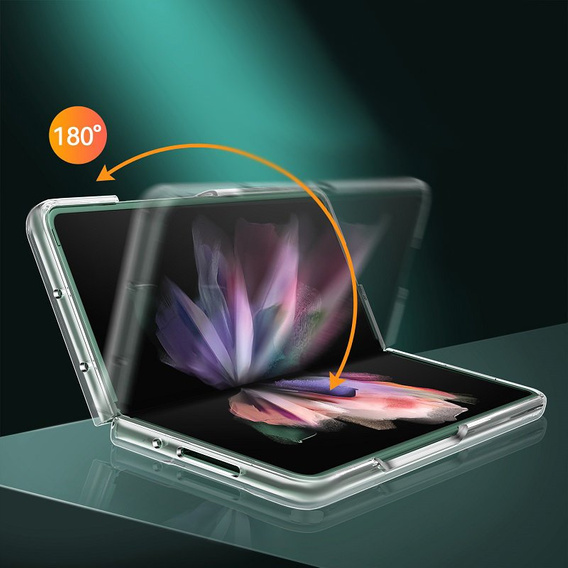 Чехол Rubberized Hard PC Shell для Samsung Galaxy Z Fold 3 5G,  Matte Clear