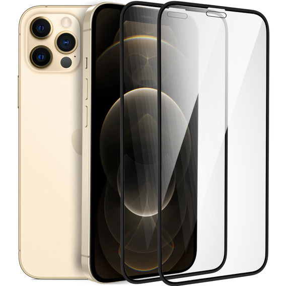2x Гибридное керамическое стекло ERBORD для iPhone 12 / 12 Pro