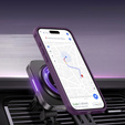 Магнітний чохол Magsafe для iPhone 15 Pro Max, фіолетовий