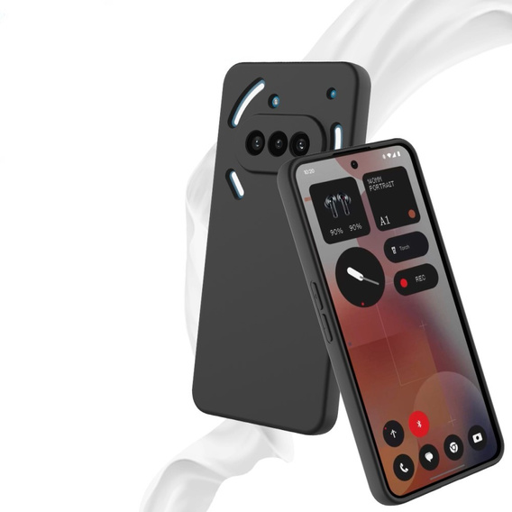 Чехол до Nothing Phone 3a, Silicone Lite, чёрный