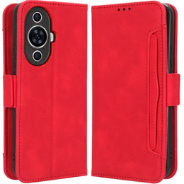 Откидной чехол для Huawei Nova 11 Pro, Card Slot, красный