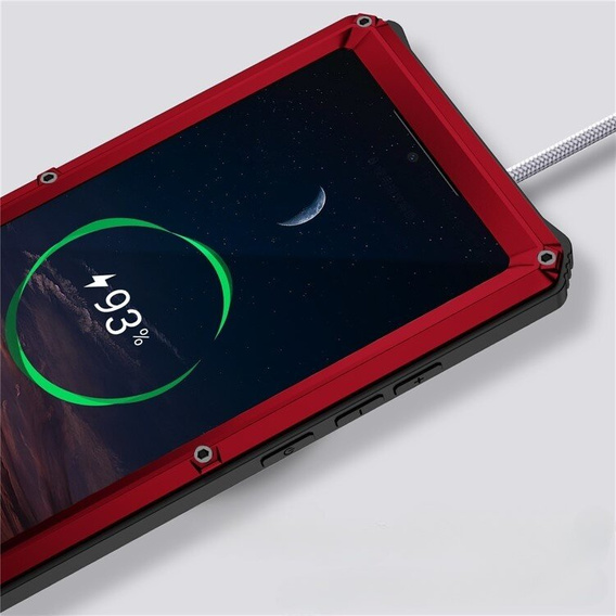 Бронированный чехол для Samsung Galaxy S24 Ultra, R-JUST, серебряный