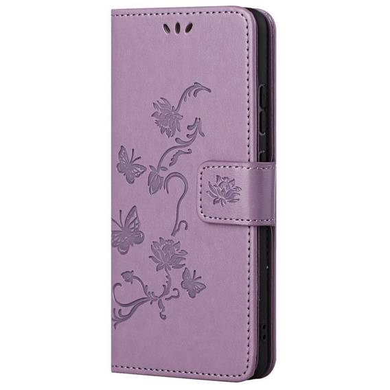 Откидной чехол для Samsung Galaxy M23, Butterfly, фиолетовый