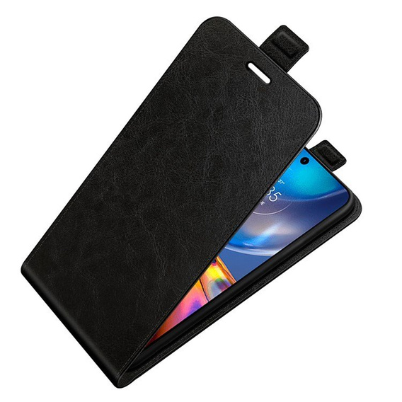 Откидной чехол для Motorola Moto E32 4G, Flip, чёрный