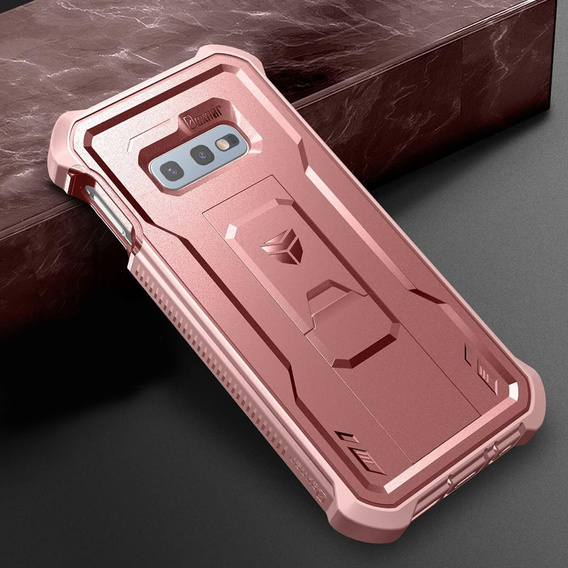 Броньований чохол для Samsung Galaxy S10e, Dexnor Full Body, рожевий rose gold