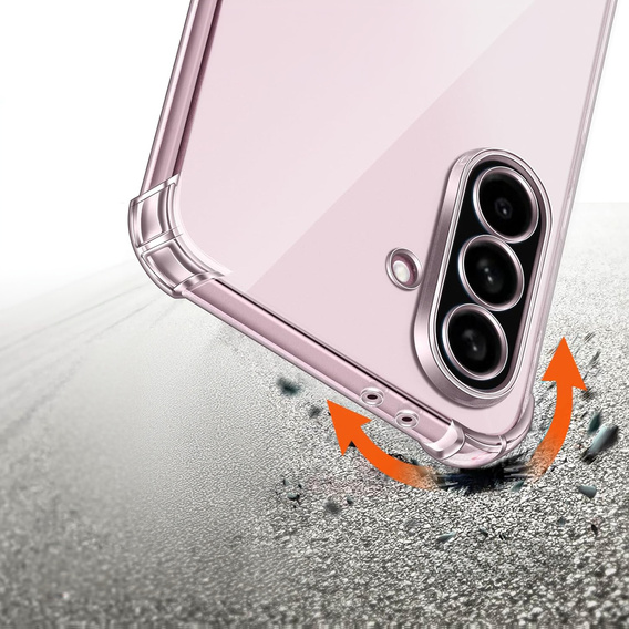 Чохол для Samsung Galaxy A56, Erbord Dropproof, прозорий + скло