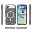 Чехол для iPhone Air, для MagSafe, глиттер, полупрозрачный черный