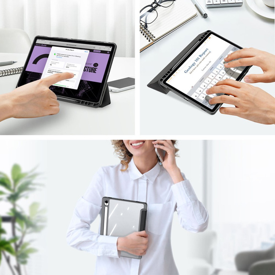 Чехол для Samsung Galaxy Tab S10 Lite / S10 FE / S9 FE, Dux Ducis TOBY, чёрный