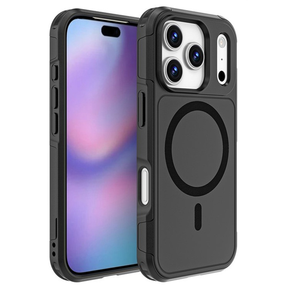 Чехол MagForce для iPhone 17 Pro, для MagSafe, бронированный, черный