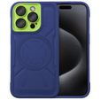 Чехол для iPhone 15 Pro, ERBORD Armor Mag, синий